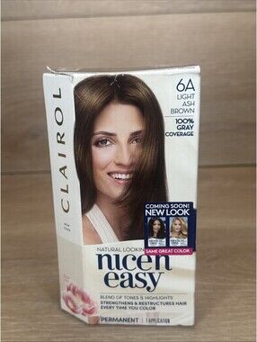 Clairol Natural Looking Nice 'n Easy Permanent Hair Color 6A Light Ash Brown